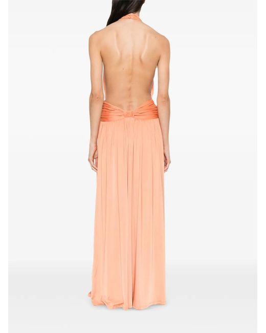 Arcina Ori White Santina Halterneck Maxi Dress