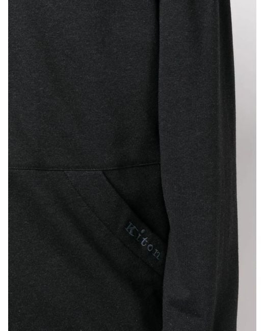 Kiton Jack Met Capuchon in het Black voor heren