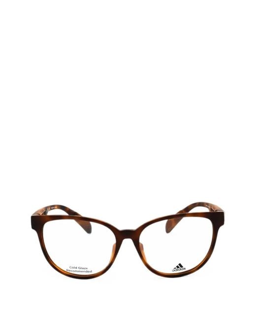 Adidas Brown Tortoiseshell-Effect Cat-Eye Frame Glasses