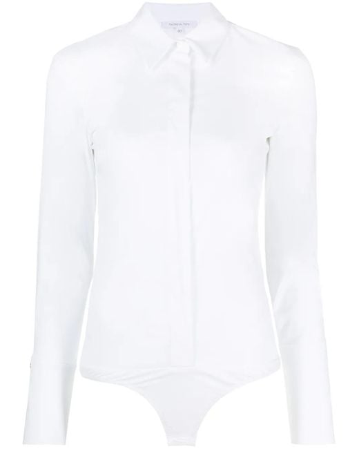 Patrizia Pepe White Poplin Shirt Body