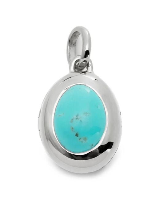 Monica Vinader Blue Pendentif December Birthstone À Pendentif Médaillon