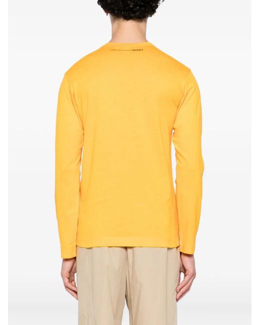 Comme des Garçons Yellow Cotton T-Shirt for men