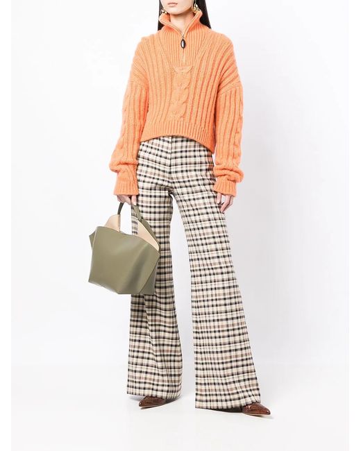REE PROJECTS Gray Medium Ann Tote Bag