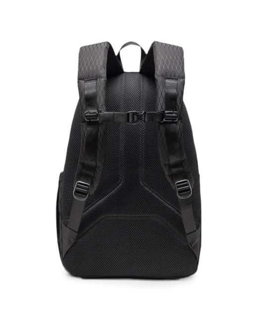 Herschel Supply Co. Black Kingston 30L Diamond-Quilted Bungee-Cord Backpack