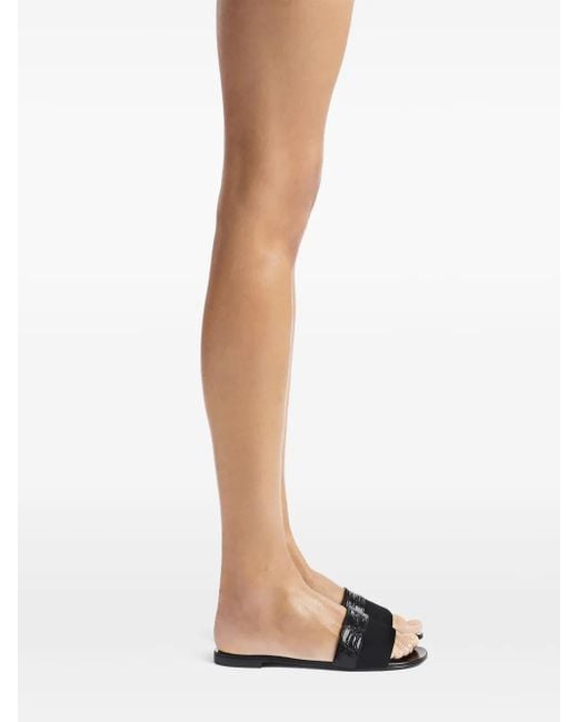 Giuseppe Zanotti Black Roose Sandals