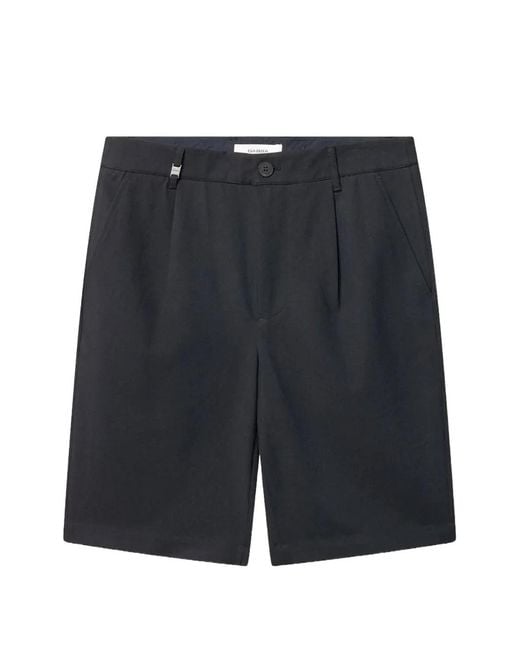 Gabba Black Gabjoli Pleated Tailored Shorts for men