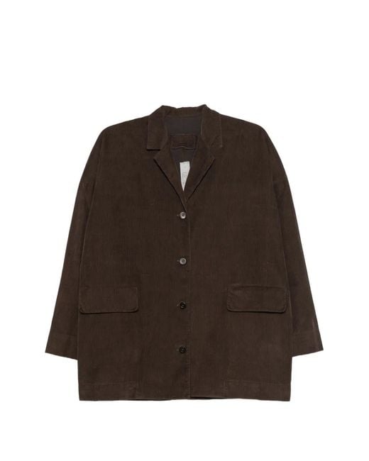 Private 0204 Brown Corduroy Button-Up Jacket