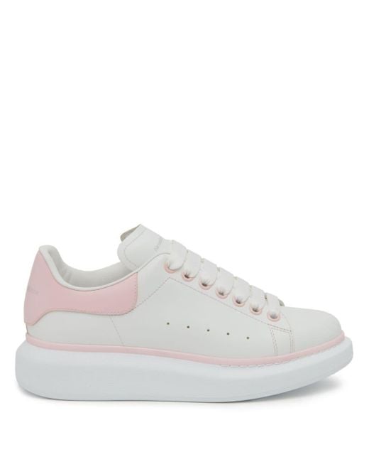 Alexander McQueen White Oversized Sneakers With Powder Details
