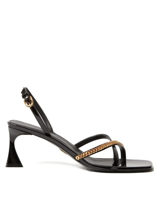 Stella McCartney White Elsa Chain-Embellished Square Sandals