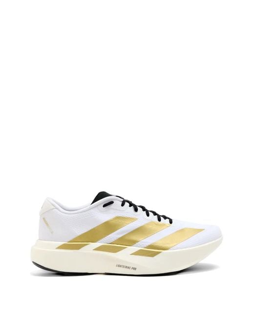Adidas White Adizero Evo Sl Sneakers