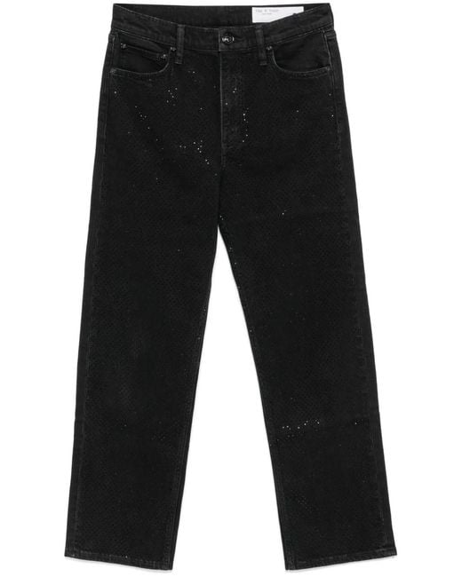 Rag & Bone Black Harlow Jeans
