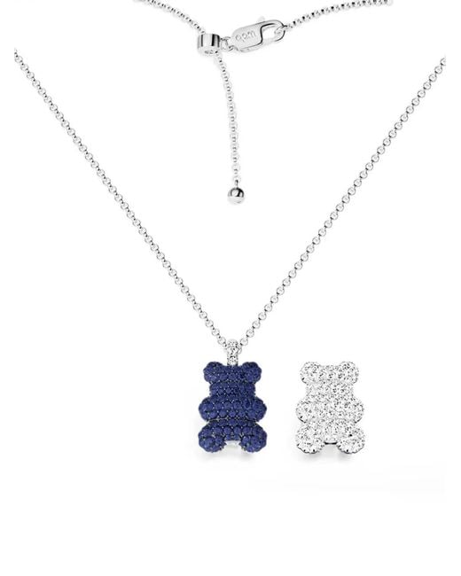 Apm Monaco White Baba Bear Pendant Necklace