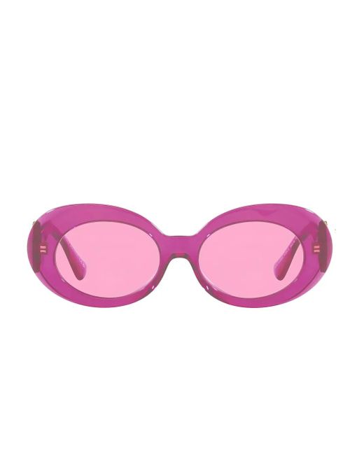Gafas de sol con montura oval Versace de color Pink