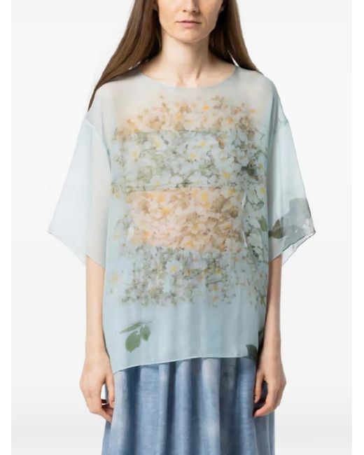 Top Estampado Anntian de color Blue