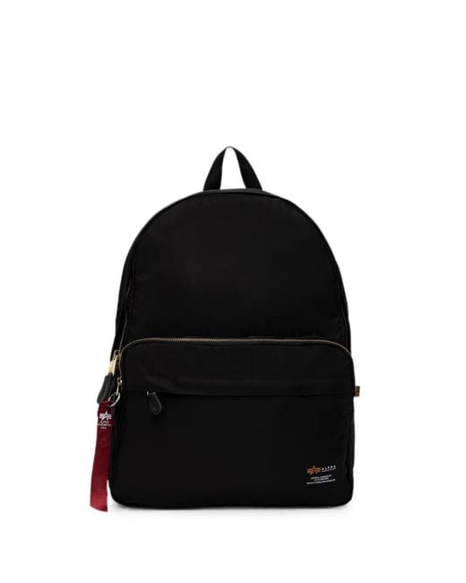 Alpha Industries Black Remove Before Flight Backpack