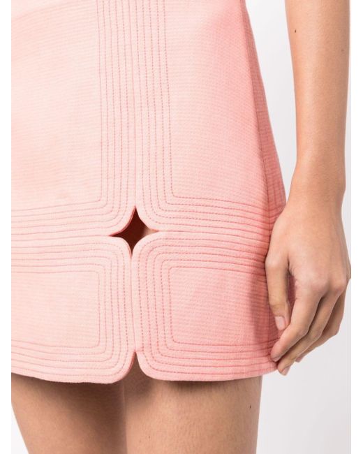 Acler Pink Briar Cut-out Miniskirt