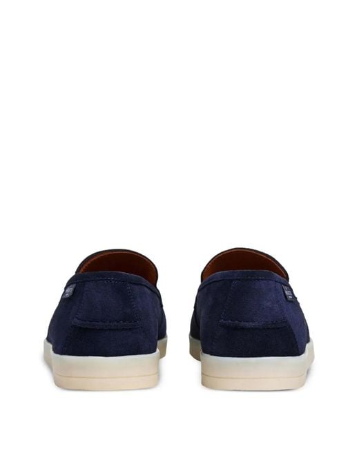 Hackett Blue Martins Suede Loafers for men