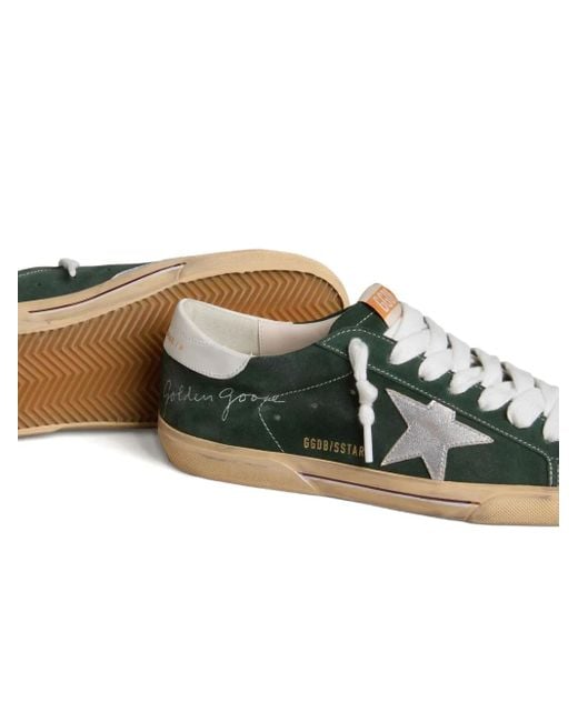 Golden Goose Deluxe Brand Green Super-Star Trainers for men