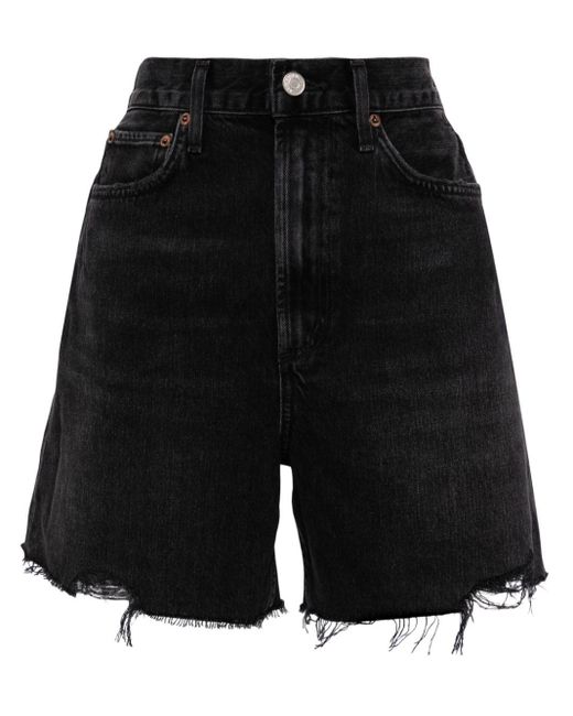 Agolde Black Stella Shorts