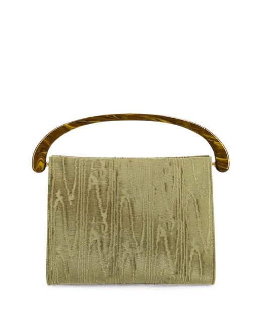 Dries Van Noten Green Medium Velvet Bag