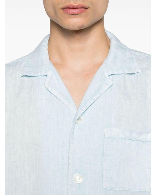 Camicia con colletto ampio di Aspesi in Blue da Uomo