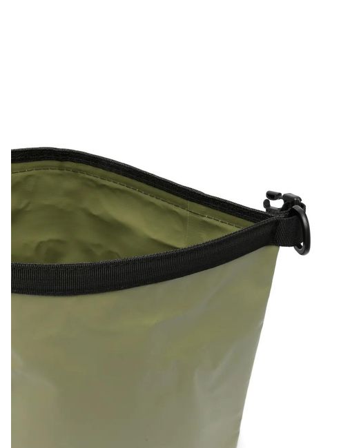 Mc2 Saint Barth Green Logo-Print Backpack