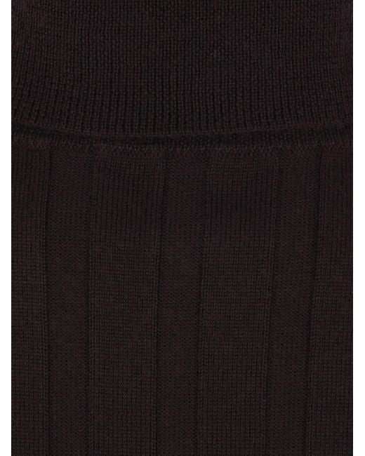 Allude タートルネック リブセーター Blue
