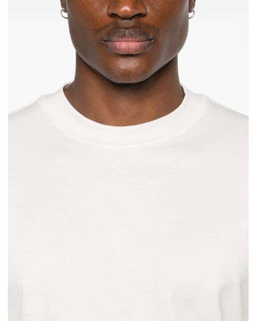 Lardini T-shirt Met Ronde Hals in het White voor heren