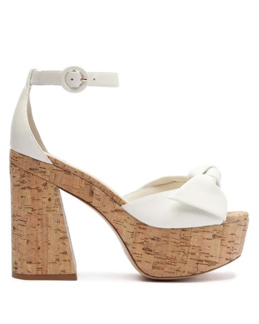 Alexandre Birman White Maxi Clarita Sandalen 120mm