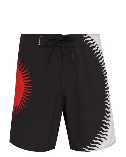 Osklen Badeshorts Mit Sonnen-Print in Black für Herren