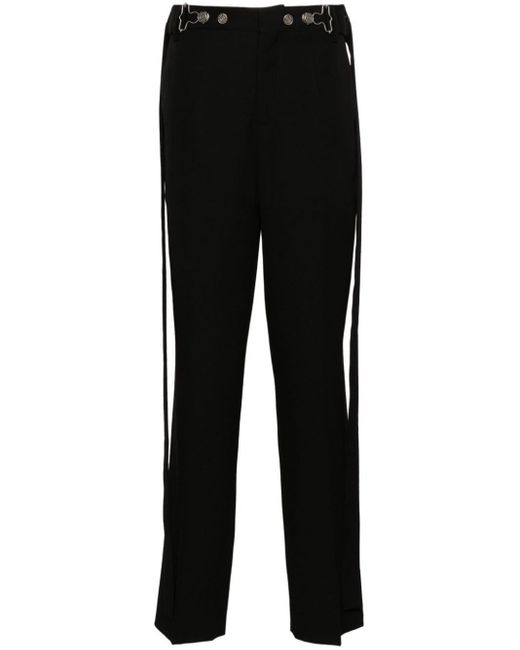 Pantaloni affusolati con pieghe di Jean Paul Gaultier in Black
