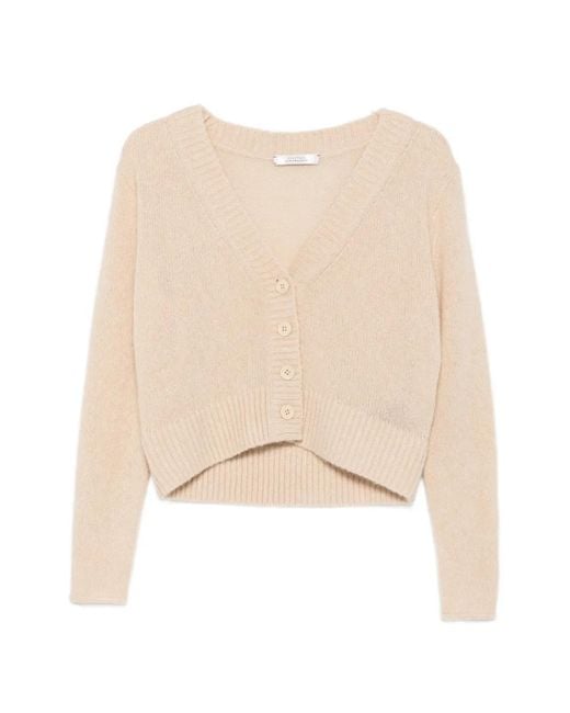 Dorothee Schumacher Natural V-Neck Knitted Cardigan