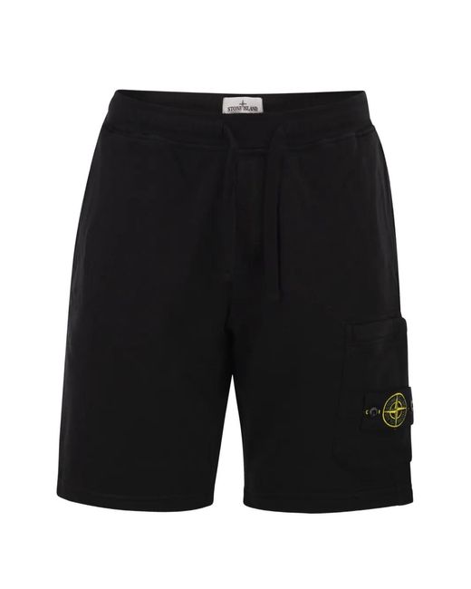 Stone Island メンズ ブラック カーゴショーツ 【公式通販】