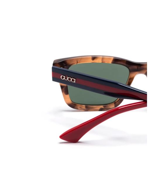 Gucci Green Square-Frame Sunglasses for men