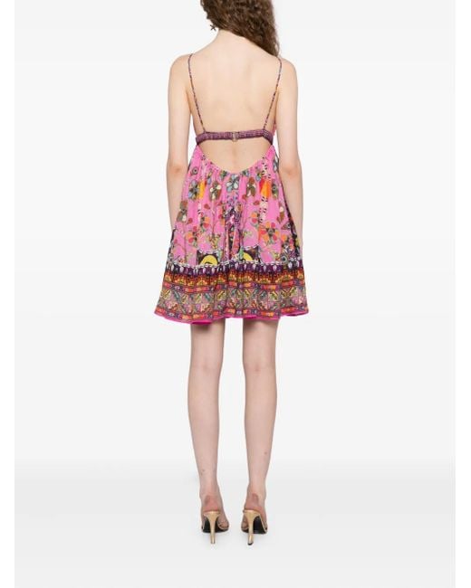 Camilla Red Patchwork Panorama Dress