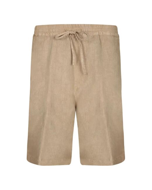120% Lino Natural Short À Lien De Resserrage for men