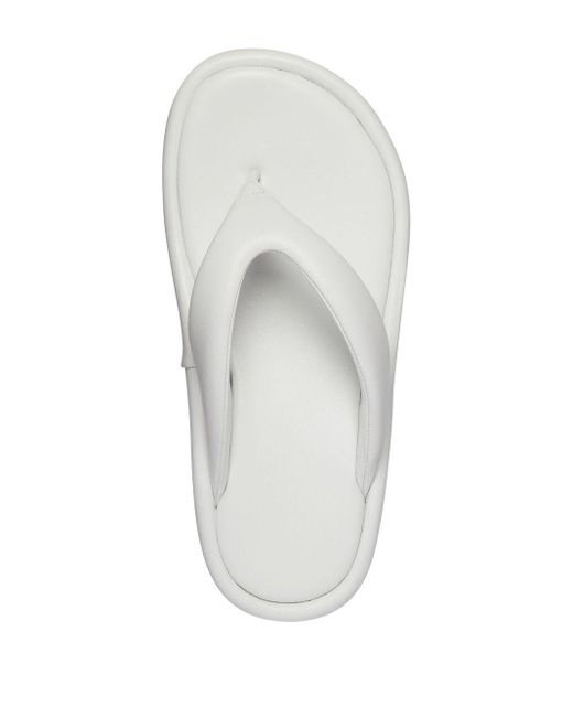 Balenciaga White Platform Thong-strap Sandals