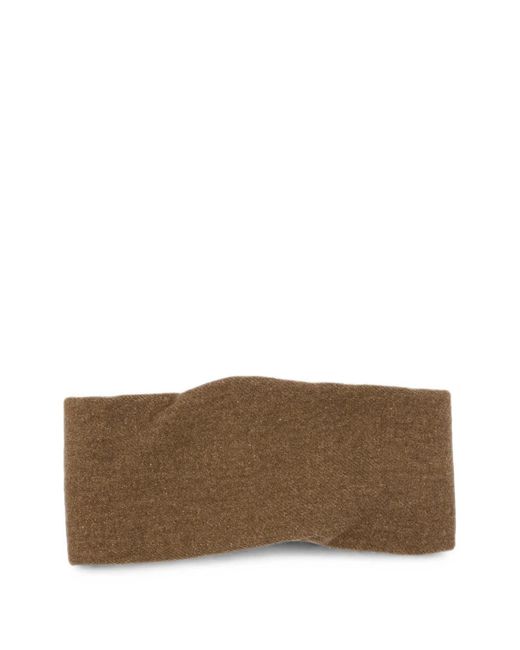 Cortana Brown Twisted-Detail Headband