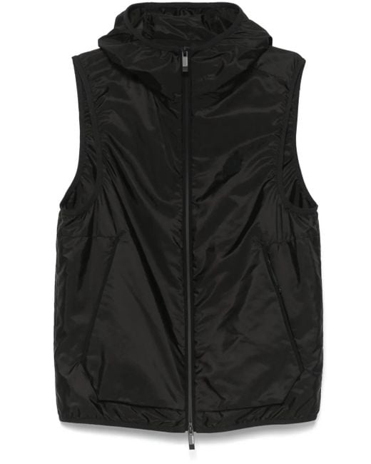 Moncler Black Moretan Nylon Vest for men