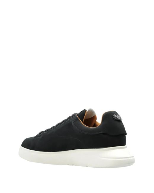 Emporio Armani Black Low-Top Sneakers for men