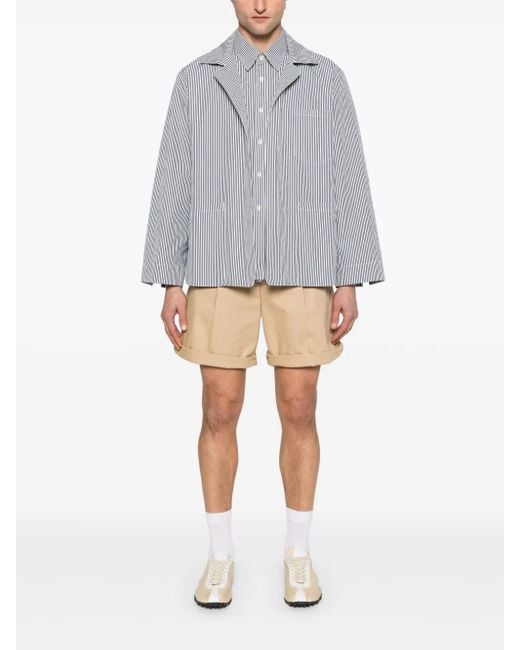 Maison Margiela Gray Striped Jacket for men