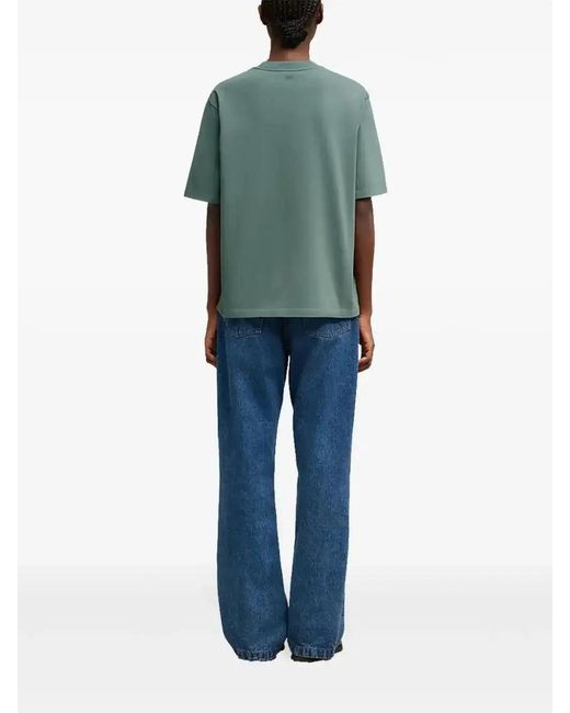 AMI Green Ami De Coeur Cotton T-Shirt