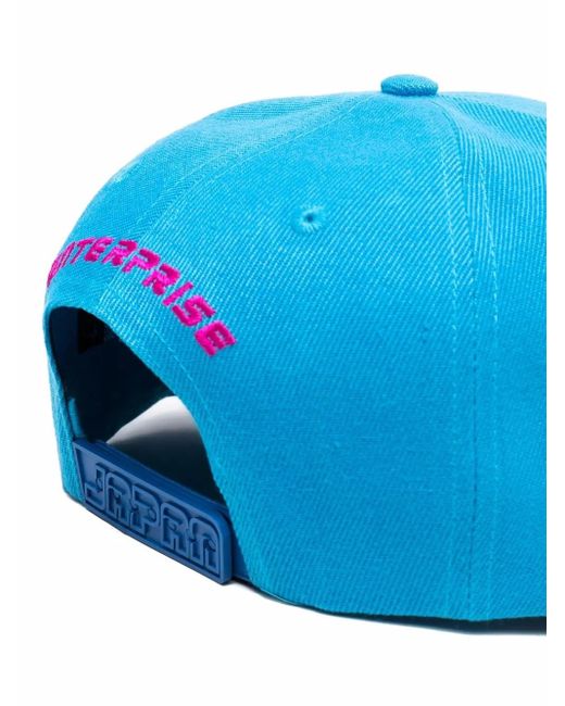 ENTERPRISE JAPAN Blue Ej Rocket Embroidered Cap for men