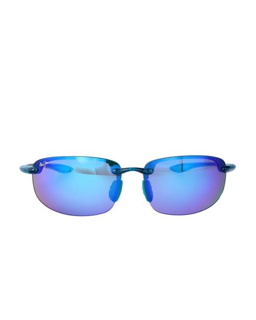 Occhiali Da Sole Ho'Okipa Con Montatura A Giorno di Maui Jim in Blue