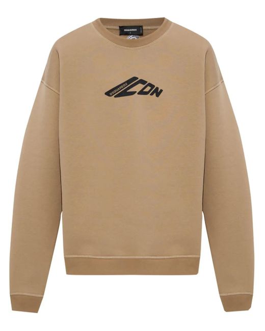 DSquared² Sweatshirt mit Logo-Print in Natural für Herren