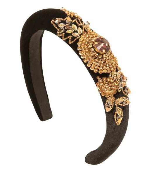 Jennifer Behr White Stefanya Beaded Headband