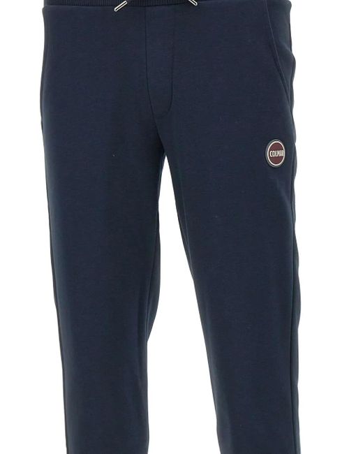 Colmar Blue Logo-Patch Cuffed Track Pants for men