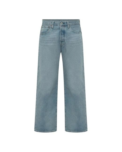 Levi's Blue 501 Five-Pockets Jeans for men