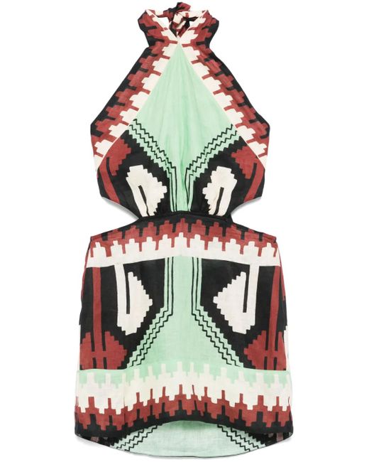 Vestido corto Tide Strenght Johanna Ortiz de color Green