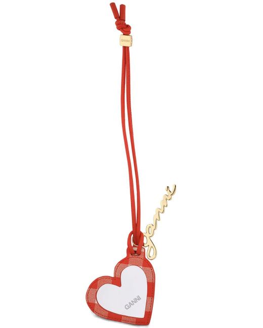 Ganni Red Bou Heart Mirror